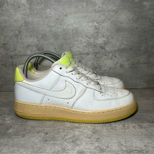 Nike Air Force 1 Sneakers 315122-119 Mens sz 10 - white/green